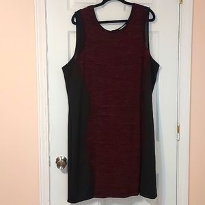 Red and Black 3X Bodycon Dress